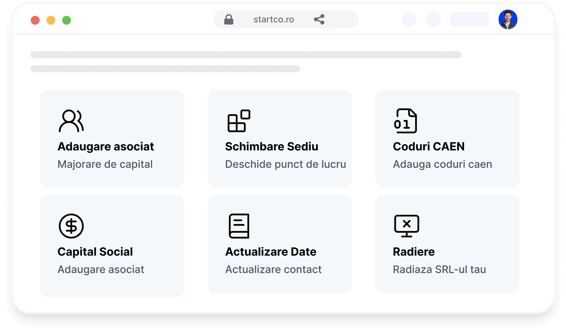 1. Alegi modificările dorite