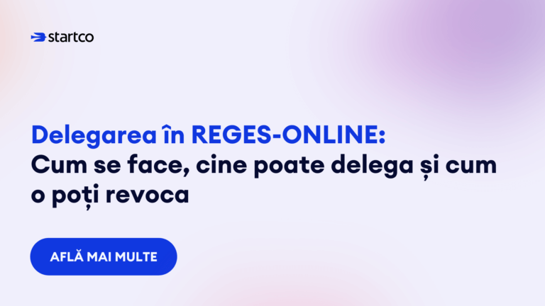 cum se face delegarea in reges online